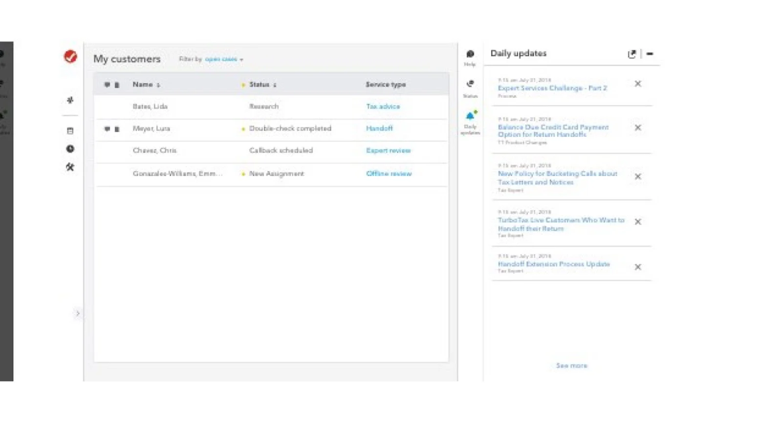 Intuit expert platform