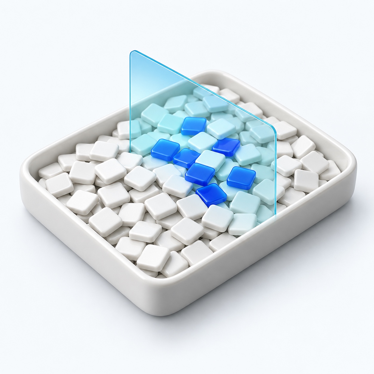 A filter isolates relevant records within one shared pool