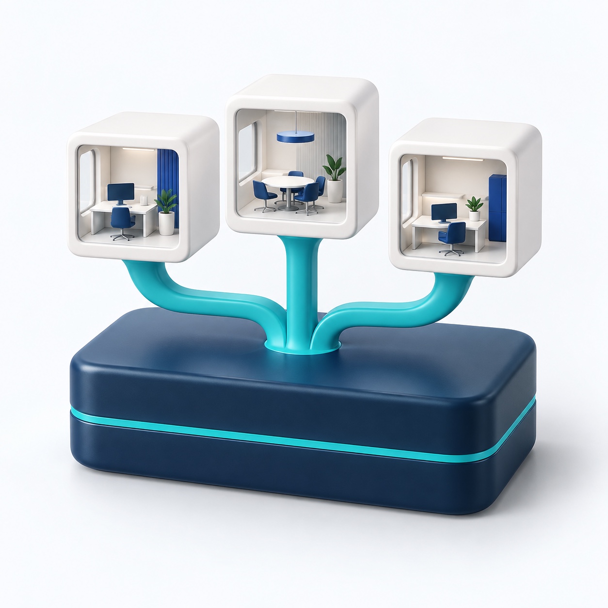 Three local units connected to one governed platform