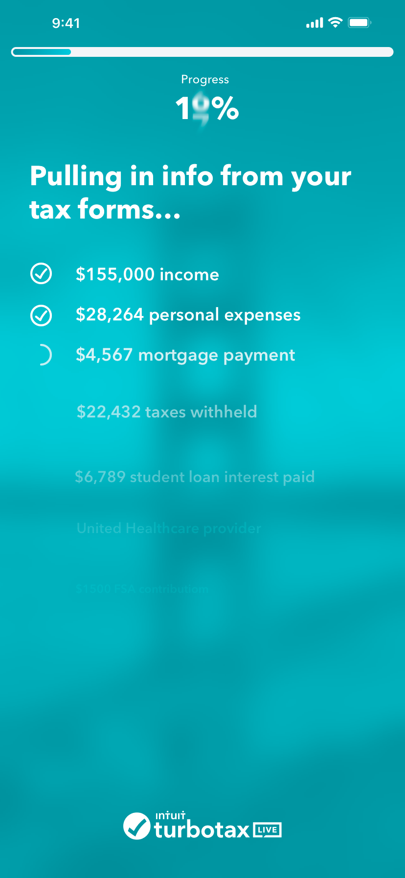 Tax information entering the return