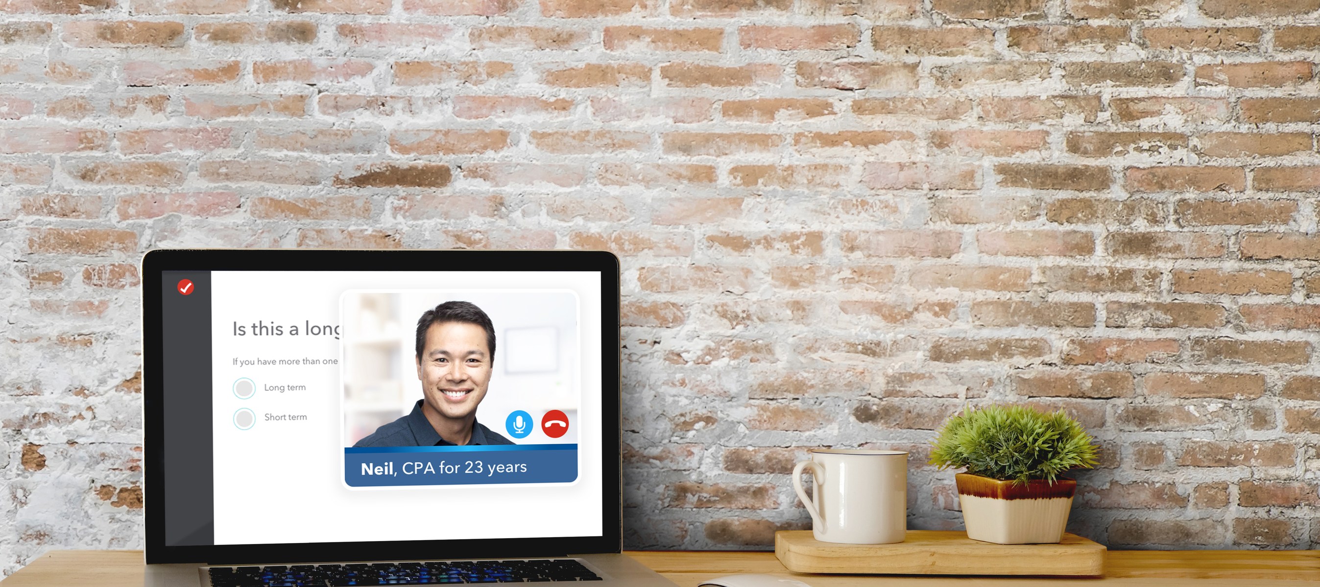 TurboTax SmartLook expert shown inside the filing interface on a laptop
