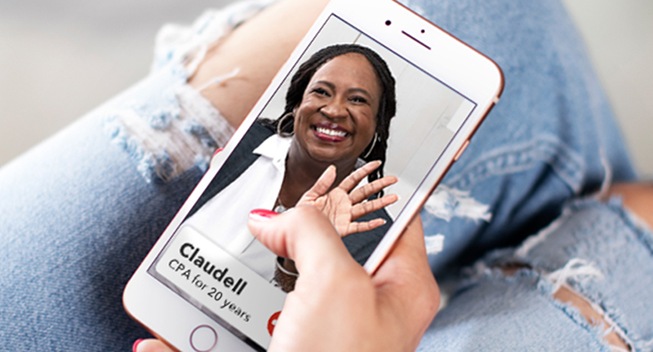 TurboTax Live 2018 POC launch — CPA Claudell live on mobile